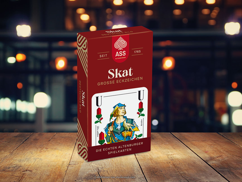 Skat, deutsches Bild große Eckzeichen