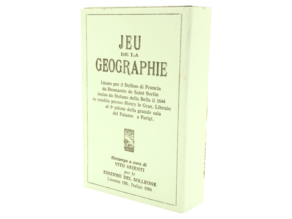 "Jeu de la Geographie" - antiquarisches Kartenspiel aus Italien, 1986, limitierte Auflage