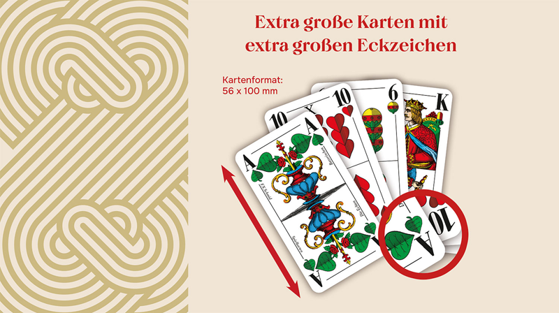 Schafkopf, bayrisches Bild Große Eckzeichen