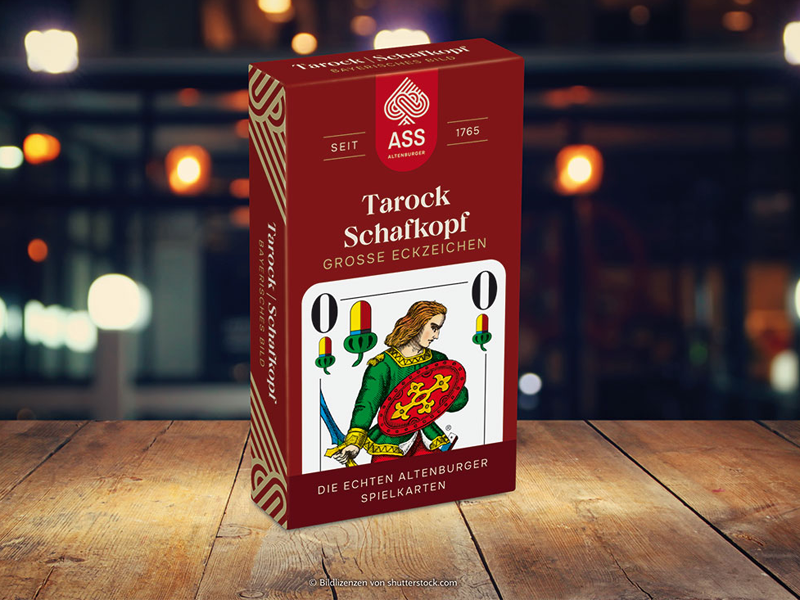 Schafkopf, bayrisches Bild Große Eckzeichen Ansicht