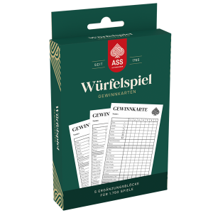 Würfelspiel Gewinnkarten - für 1750 Spiele