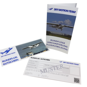 Gutschein für Rundflüge vom Sky Motion Team über verschiedene Regionen in Sachsen, Sachsen-Anhalt und Thüringen