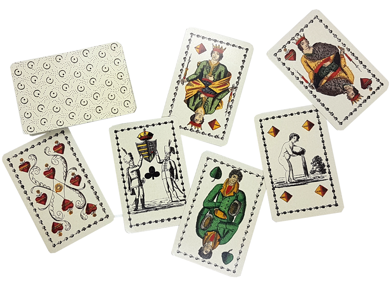 Biedermeierspiel mit französischen Farben - Offen