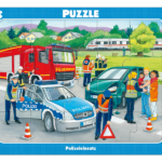 Rahmenpuzzle Polizeieinsatz
