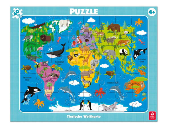 Rahmenpuzzle Tierische Welt