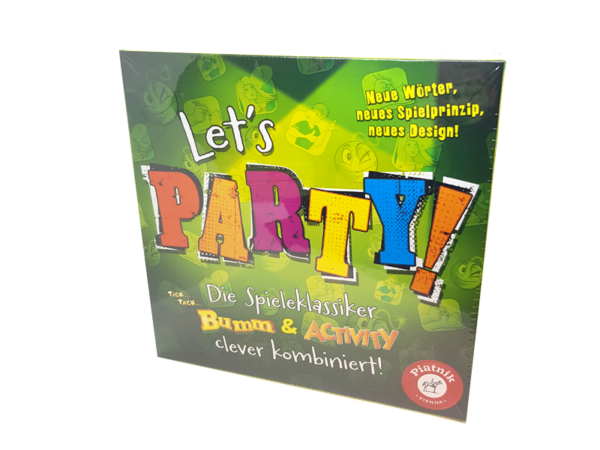 „Let’s Party!“ bietet Zeichnen, Darstellen und Erklären à la Activity, Tick Tack Bumm leiht der spielerischen Symbiose seine tickende „Bombe“.